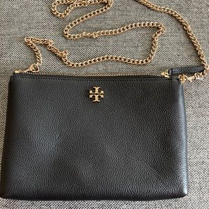 Tory Burch Kira Black Crossbody Please see pic for sizing thnx🙂